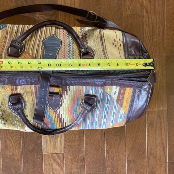 Kilim Leather Duffle Bag - Picture 9 of 11